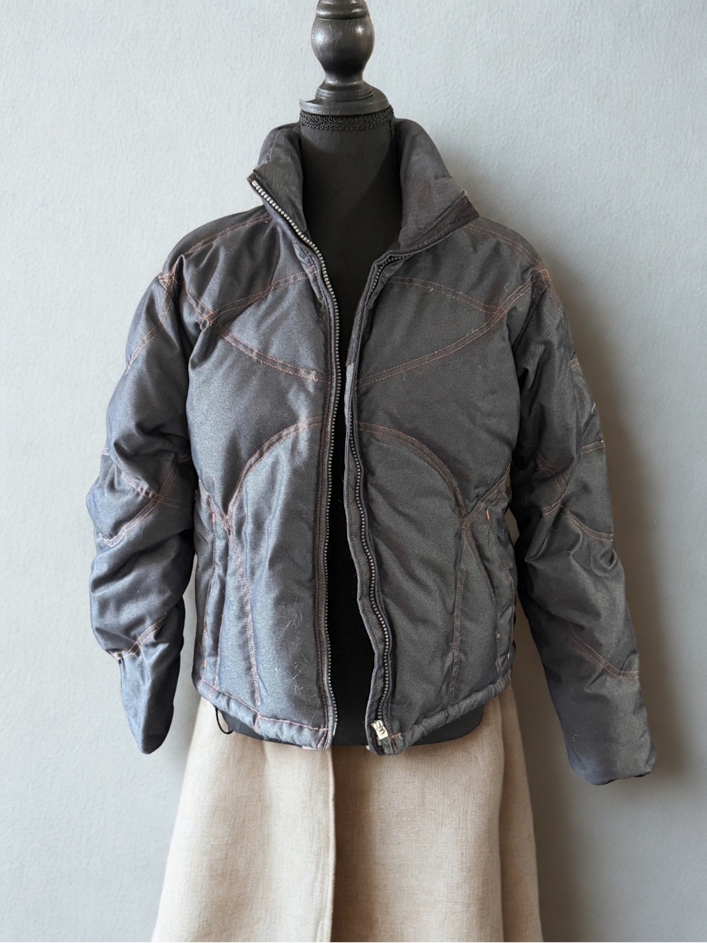 Obermeyer Charcoal Quilted Puffer Jacket